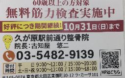 無料筋力検査実施中